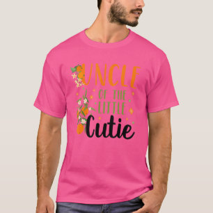 Uncle Little Süsse Baby Shower Orange 1. Geburtsta T-Shirt