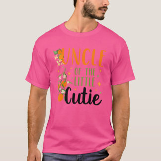 Uncle Little Süsse Baby Shower Orange 1. Geburtsta T-Shirt