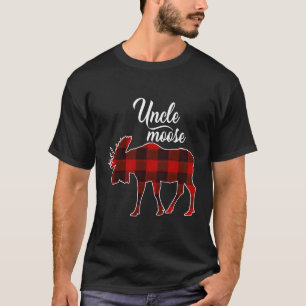 Uncle Moose Red Kariert Pajama T-Shirt