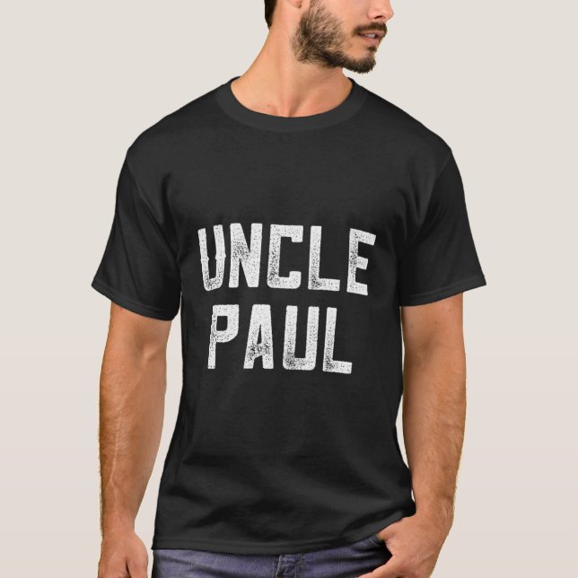 Uncle Paul Uncle Brother Pregnancy Announcet T-Shirt (Vorderseite)