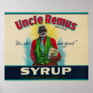 Uncle Remus Sirup LabelKairo, GA Poster