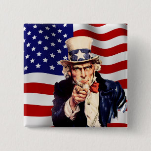 Uncle Sam 1 Button