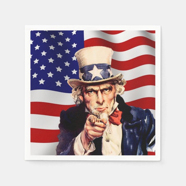 Uncle Sam 1 Serviette (Vorderseite)