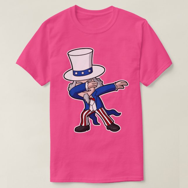 Uncle Sam 4. Juli Parade Independence Day Teil T-Shirt (Design vorne)
