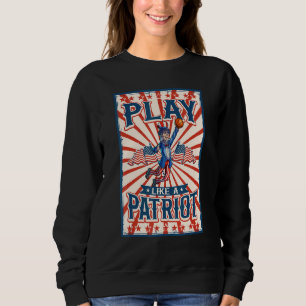 Uncle Sam 4. Juli Women Men American USA Flag Sweatshirt