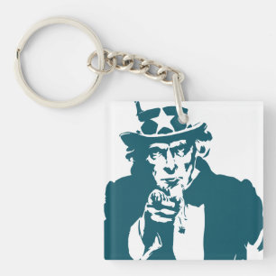 Uncle Sam Acrylic Schlüsselanhänger