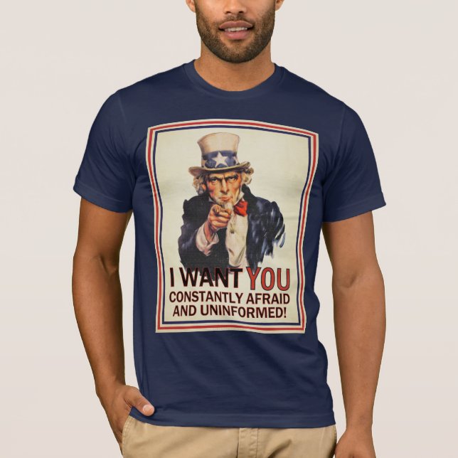 Uncle Sam Anti-Propaganda Shirt (Vorderseite)