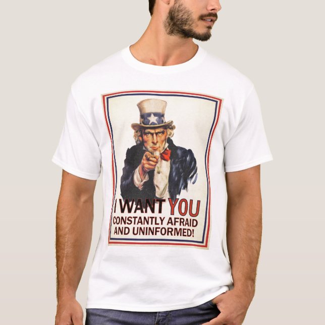 Uncle Sam Anti-Propaganda Shirt (Vorderseite)