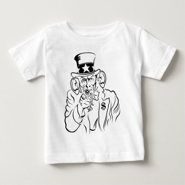 Uncle Sam Baby T-shirt (Vorderseite)