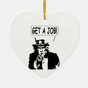 Uncle Sam bekommt einen Job Keramik Ornament