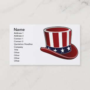 Uncle Sam benötigt $$ Business Card Visitenkarte