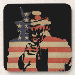 Uncle Sam Beverage Coaster Getränkeuntersetzer