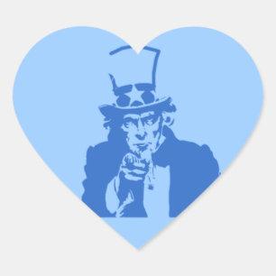 Uncle Sam (Blue) auf Stickers