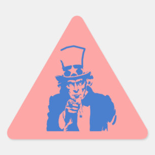 Uncle Sam (Blue) auf Stickers