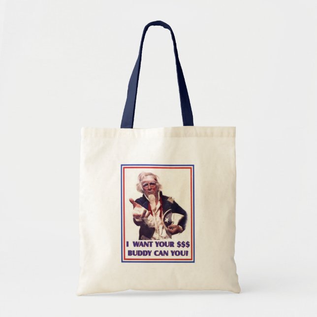 Uncle Sam braucht $$ Bag Tragetasche (Vorne)