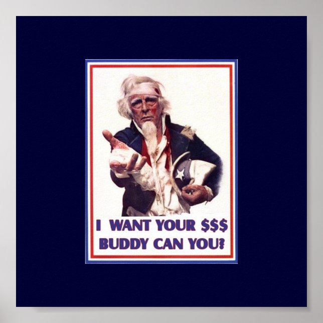 Uncle Sam braucht $$ Poster (Vorne)