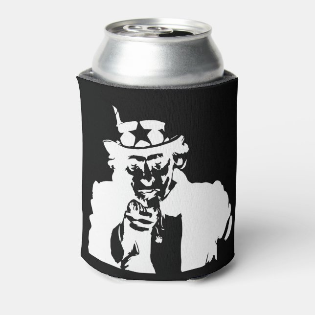 Uncle Sam Can Cooler Dosenkühler (Kanne Rückseite)