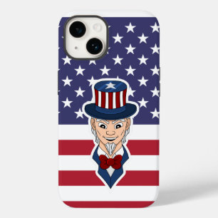 Uncle Sam Cartoon Case-Mate iPhone 14 Hülle