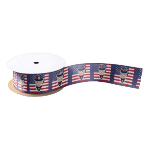 Uncle Sam Cartoon Satinband