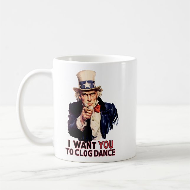 Uncle Sam Clogging Dance Tasse (Links)