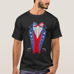 Uncle Sam Costume Hat American Usa Flag 4. T-Shirt