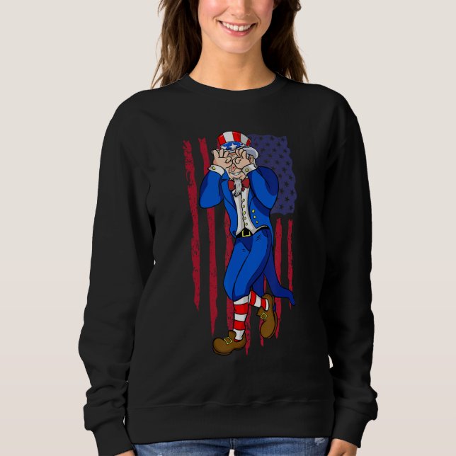 Uncle Sam Dance 4th of July Independence Day Sweatshirt (Vorderseite)