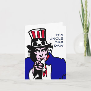 Uncle Sam Day Karte