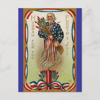 Uncle Sam Forth vom Juli Postkarte