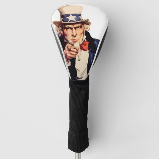 Uncle Sam Golf Headcover (Vorderseite)