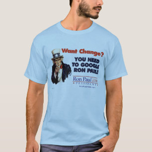 Uncle Sam Google-Ron Paul Shirt