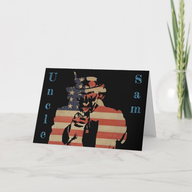 Uncle Sam Greeting Card Karte (Vorderseite)