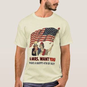 Uncle Sam Grüße für das Viertel T-Shirt