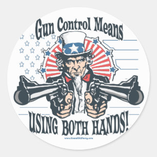 Uncle Sam Gun Kontrolle Sticker