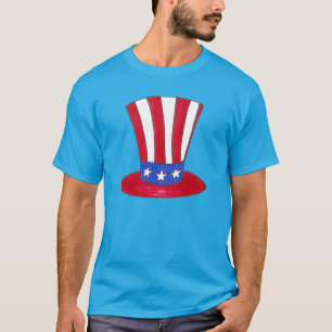 Uncle Sam Hat Patriotic US Flagge 4. Juli T-Shirt
