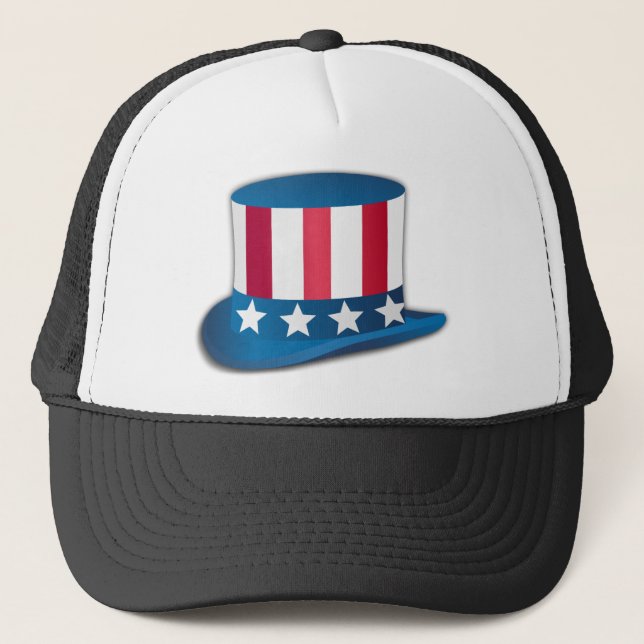 Uncle Sam Hat Truckerkappe (Vorderseite)