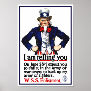Uncle Sam - ich sage Ihnen Poster