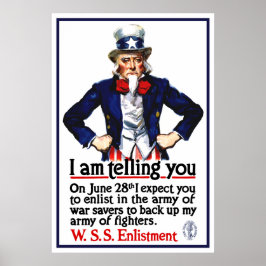 Uncle Sam - ich sage Ihnen Poster
