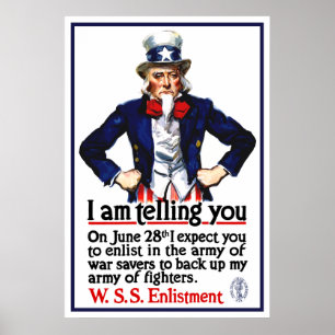Uncle Sam - ich sage Ihnen Poster