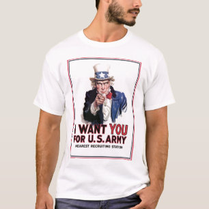 Uncle Sam "Ich will Sie " T-Shirt