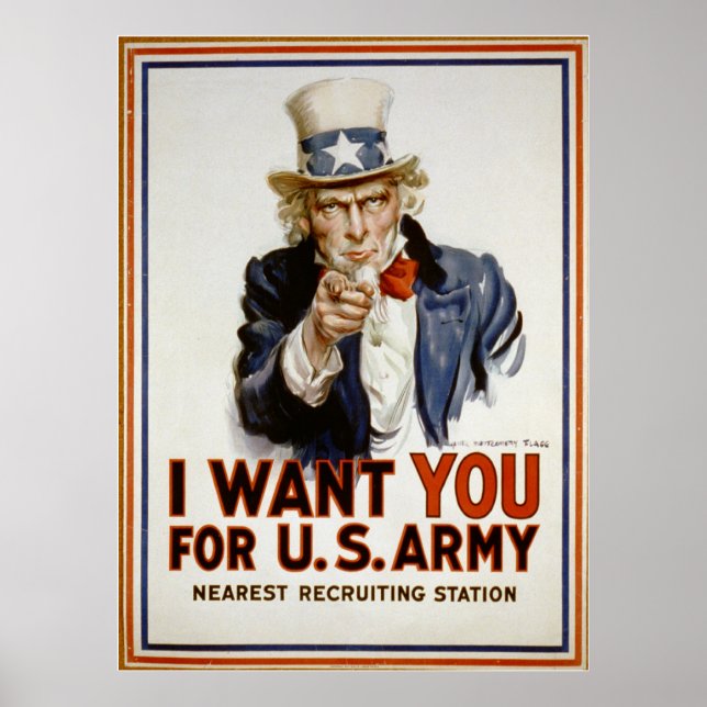 Uncle Sam - Ich Woll dir Poster (Vorne)