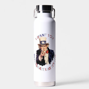 Uncle Sam ich Woll Ihnen, wie 1776 zu feiern Trinkflasche