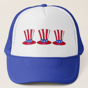 Uncle Sam July 4 USA Patriotic American Flag Truckerkappe