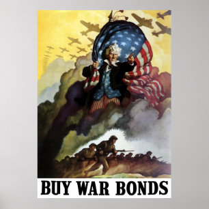 Uncle Sam — Kaufen Sie Kriegsanleihen Poster