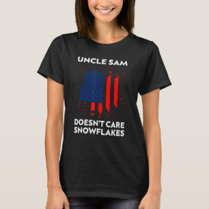 Uncle Sam kümmert sich nicht um Schneeflocken Funn T-Shirt