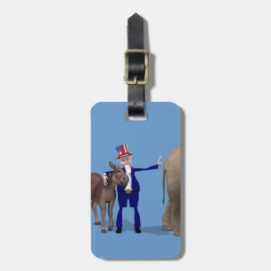 Uncle Sam Lieben Donkeys Gepäckanhänger