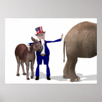 Uncle Sam Lieben Donkeys