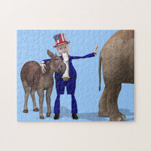 Uncle Sam Lieben Donkeys Puzzle