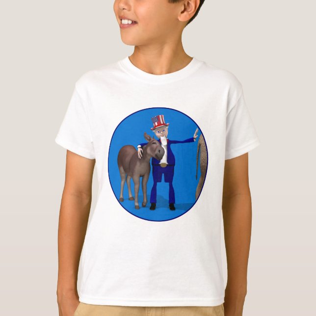 Uncle Sam Lieben Donkeys T-Shirt (Vorderseite)