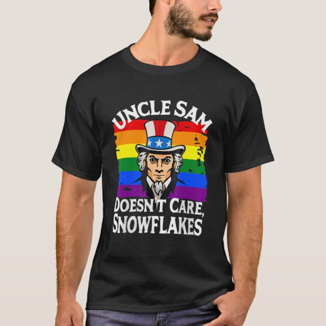 UNCLE SAM MACHT SICH KEINE SCHNEEFLAKEN AUS, DIE F T-Shirt (Vorderseite)