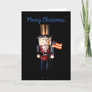 Uncle Sam Nutcracker Feiertagskarte